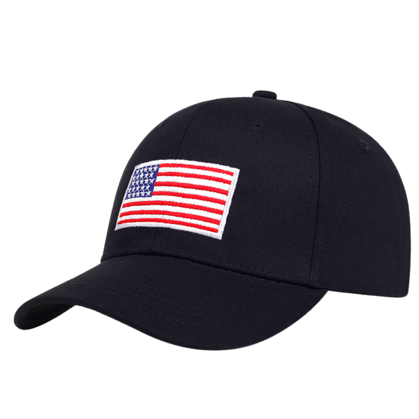 Adjustable Baseball Cap with USA Flag Embroidery for Both Men and Women