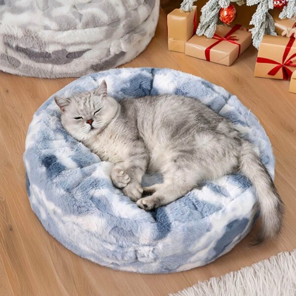 Cloudy Fluffy Calming Donuts Round Dog Beds - Image 6