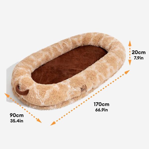 Classic Fluffy Super Large Donut Human Dog Bed - Cuddle Cradle - Image 19