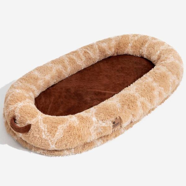 Classic Fluffy Super Large Donut Human Dog Bed - Cuddle Cradle - Image 14