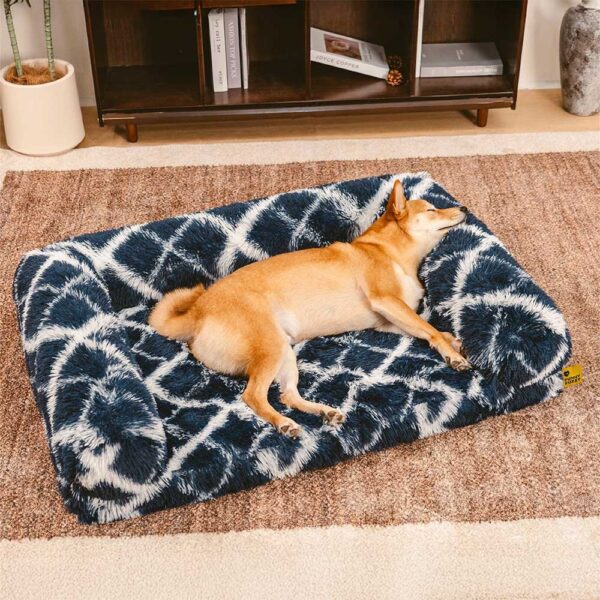 Classic Plaid Orthopedic Bolster Dog Sofa Bed - Cozy Comfort - Image 2