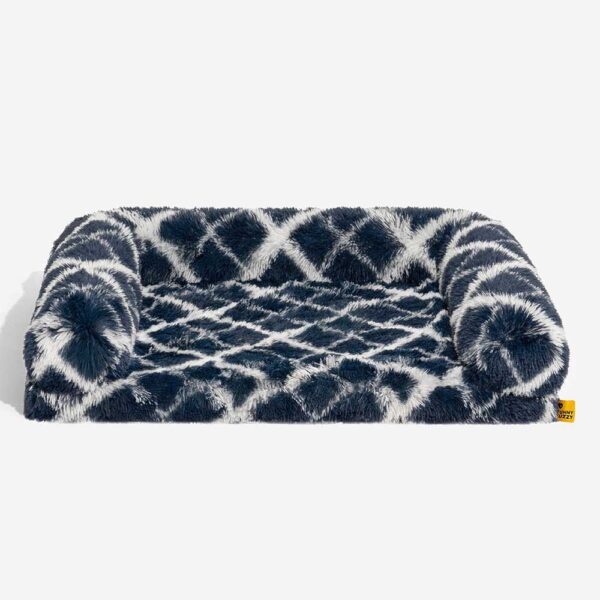 Classic Plaid Orthopedic Bolster Dog Sofa Bed - Cozy Comfort - Image 10