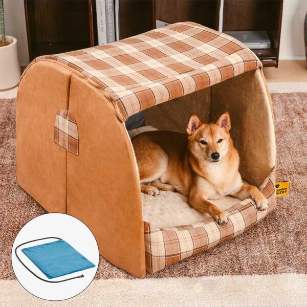 Classical Plaid House Orthopedic Dog Bed - Warm Retreat - Image 17