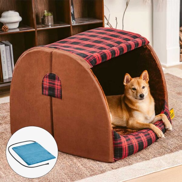 Classical Plaid House Orthopedic Dog Bed - Warm Retreat - Image 18