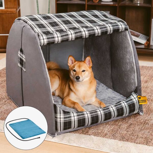 Classical Plaid House Orthopedic Dog Bed - Warm Retreat - Image 19