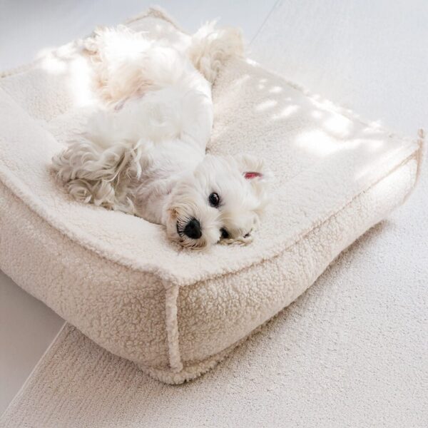 Curved Support Orthopedic Teddy Fabric Waterproof Dog & Cat Bed - Image 9