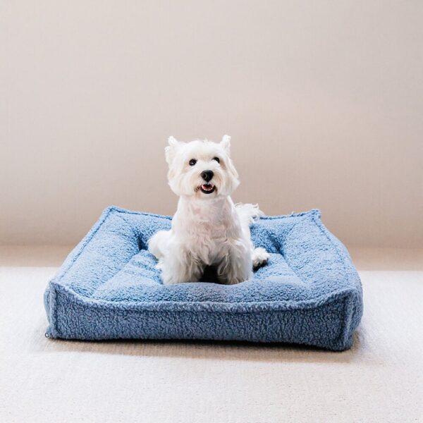 Curved Support Orthopedic Teddy Fabric Waterproof Dog & Cat Bed - Image 14