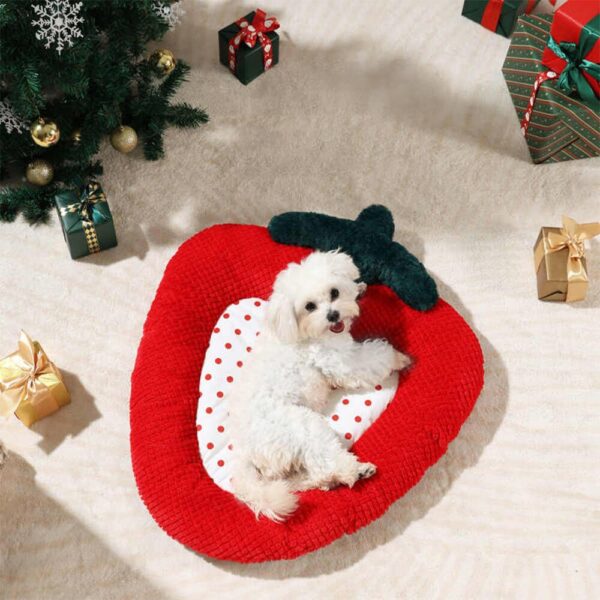 Christmas Bow Wreath Cozy Decor Support Pillow Dog & Cat Bed - Image 11