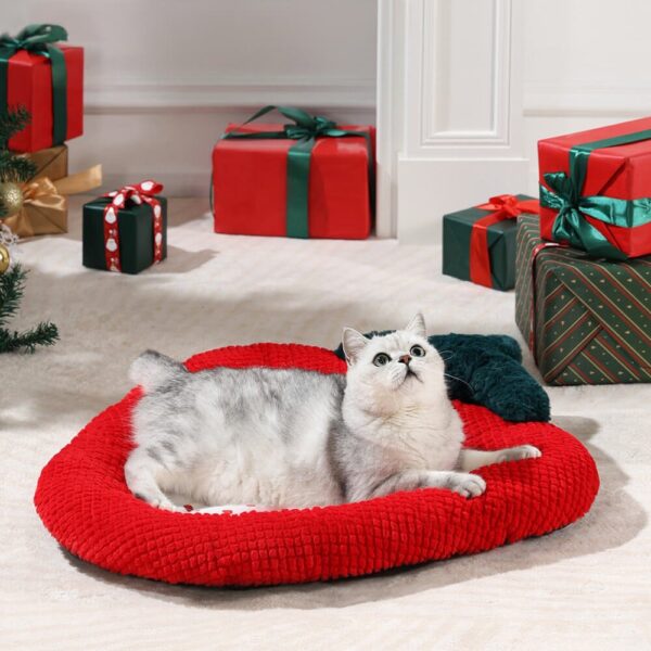 Christmas Bow Wreath Cozy Decor Support Pillow Dog & Cat Bed - Image 12