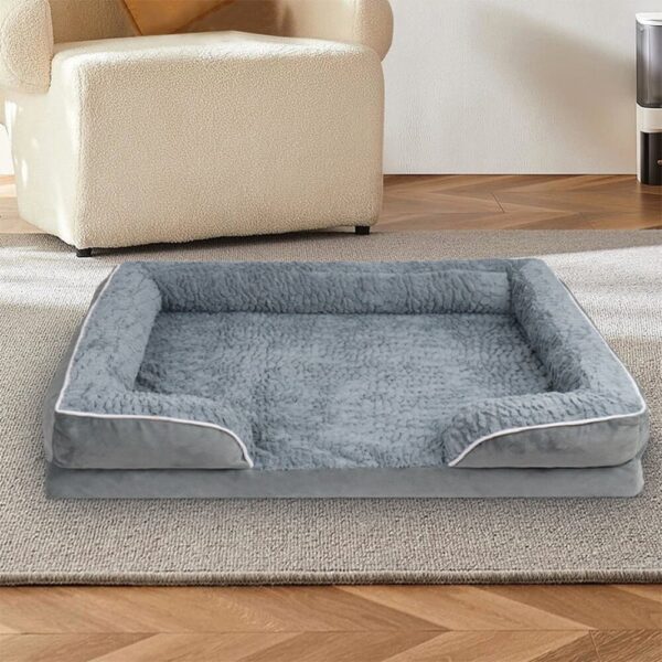 Detachable Waterproof Full Surround Support Orthopedic Dog Bed - Image 7