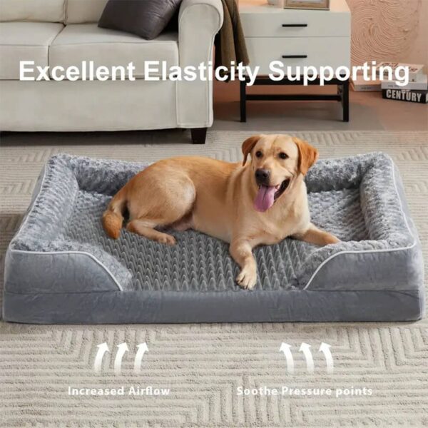 Detachable Waterproof Full Surround Support Orthopedic Dog Bed - Image 3