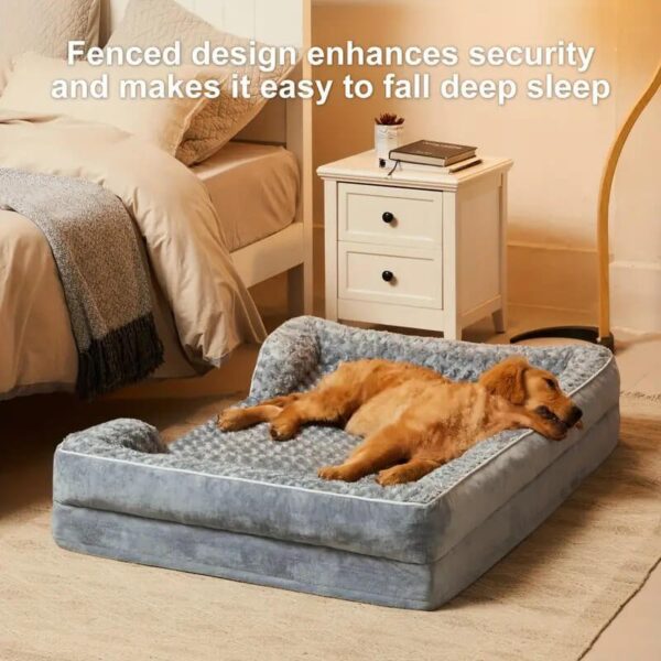 Detachable Waterproof Full Surround Support Orthopedic Dog Bed - Image 6